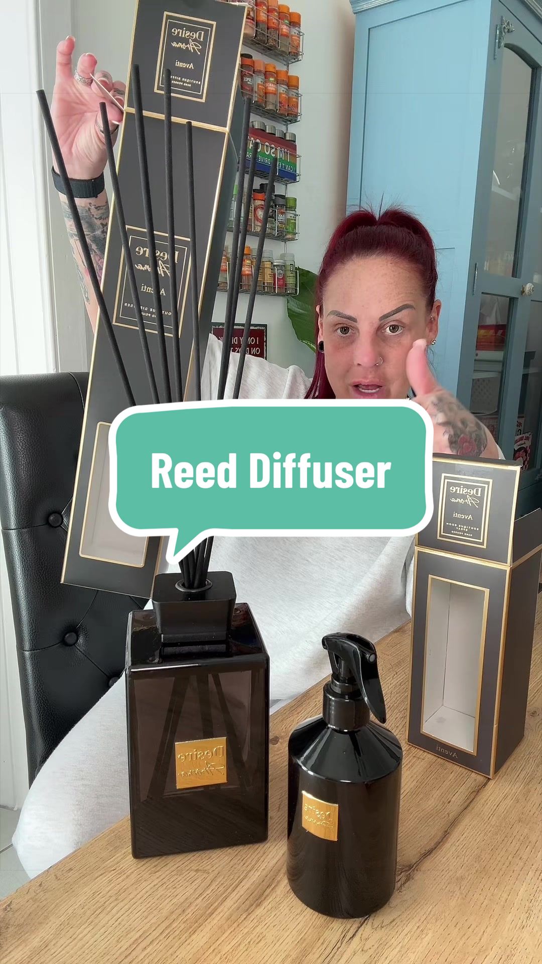 TikTok post by @cherineandcathydoll for The Northumberland Candle Company. Caption reads: #dealdrops #reeddiffuser #tiktokmademebuyit....