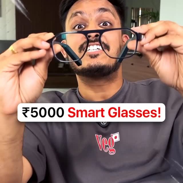 Instagram post by @beebomco for Lenskart. Caption reads: The most affordable smart glasses in....