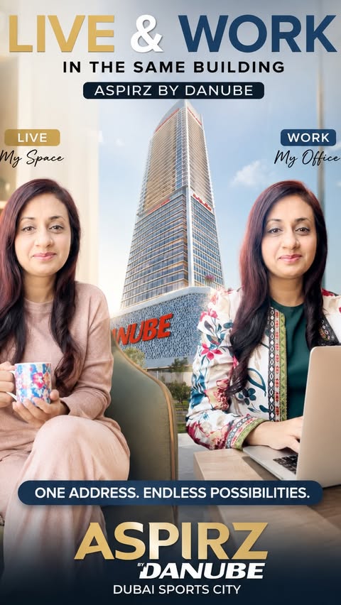 Instagram post by @mom_trending for Danube Properties. Caption reads: [...] release, so don’t wait too long!....