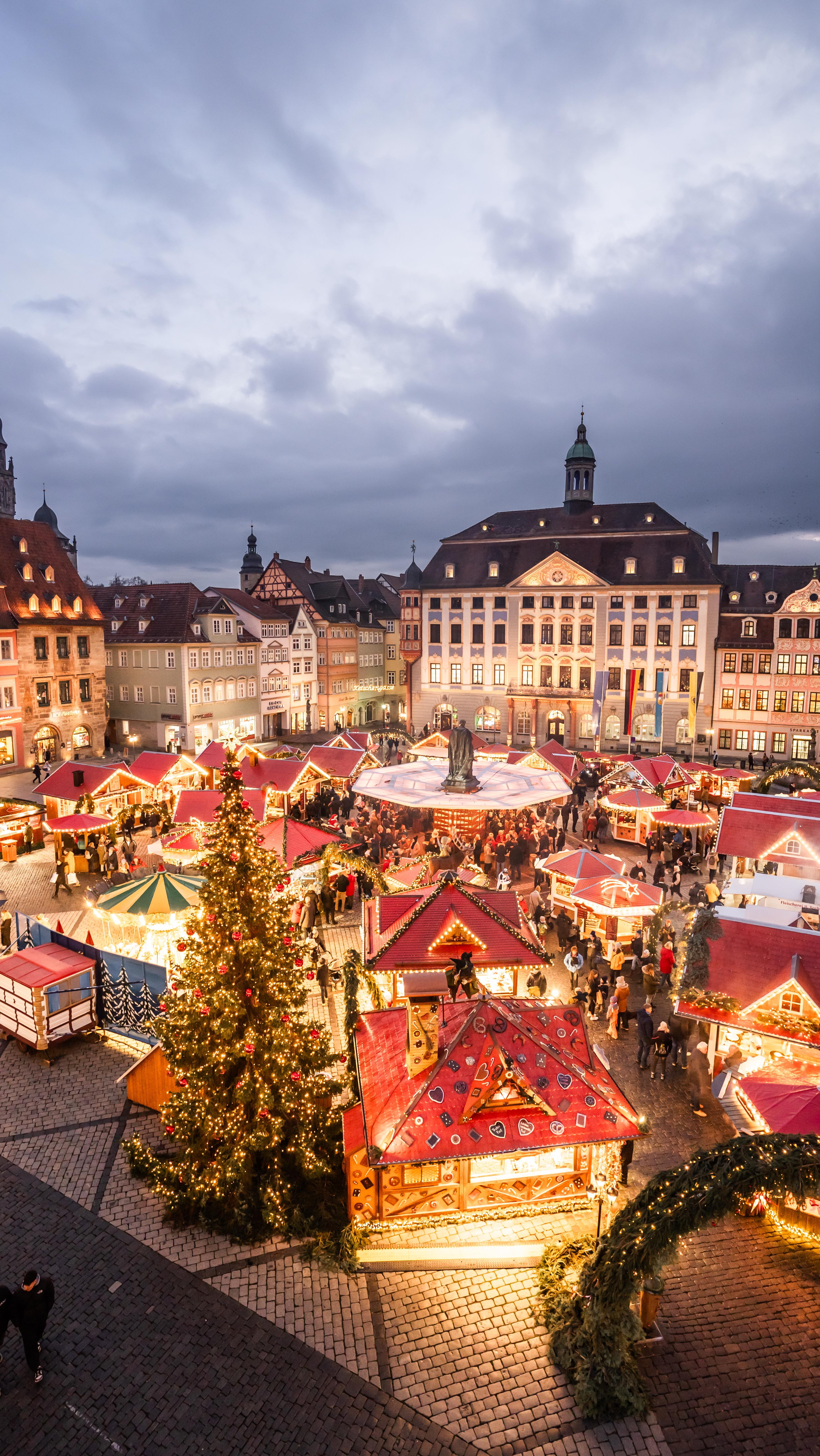 Instagram post by @_bestgermanypics for Passion Passport. Caption reads: Coburg’s Christmas market takes place in the....