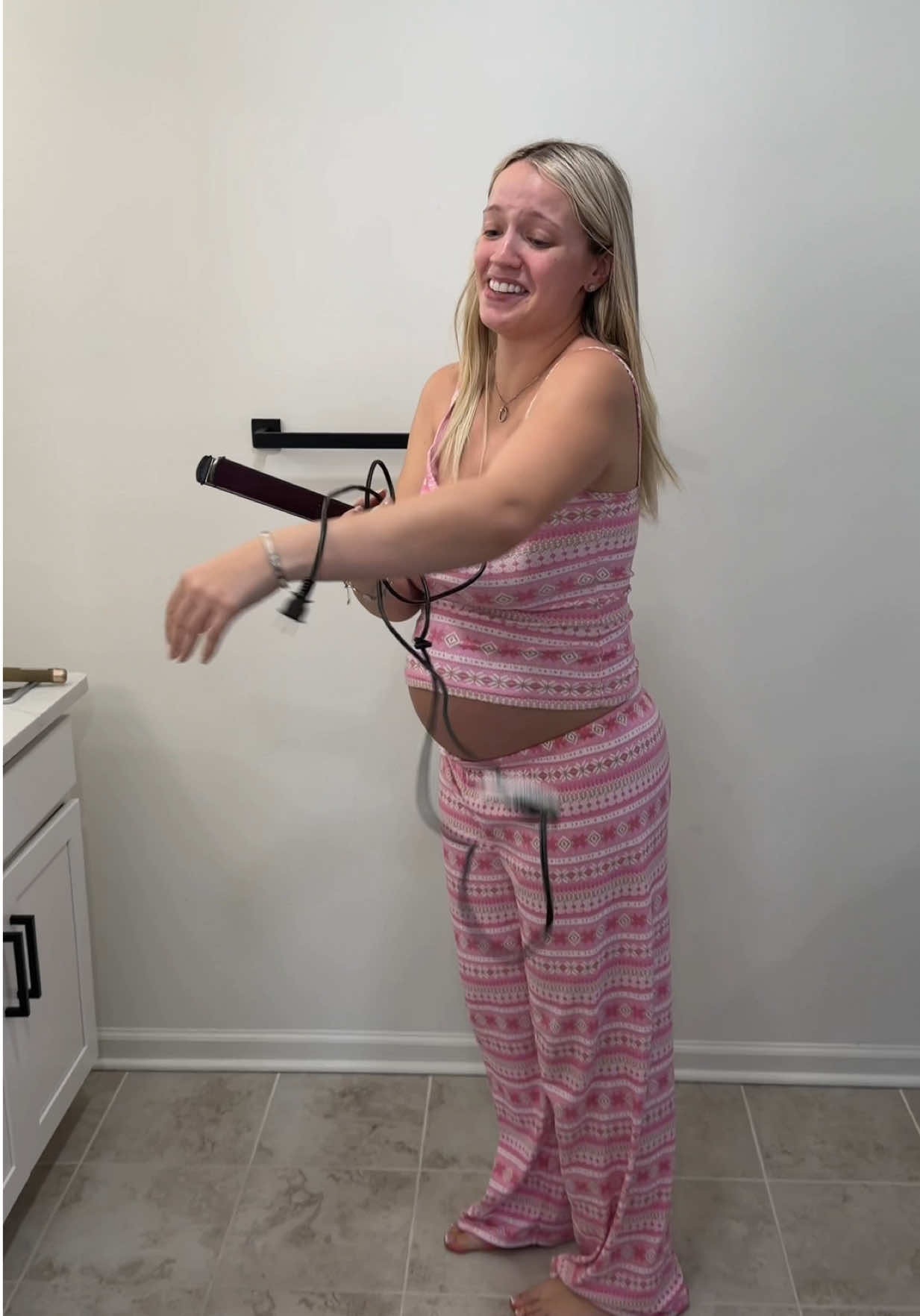 TikTok post by @triciaandkam for Hasbro. Caption reads: How’d she do? #AD Grab SERVD. Couples and test....