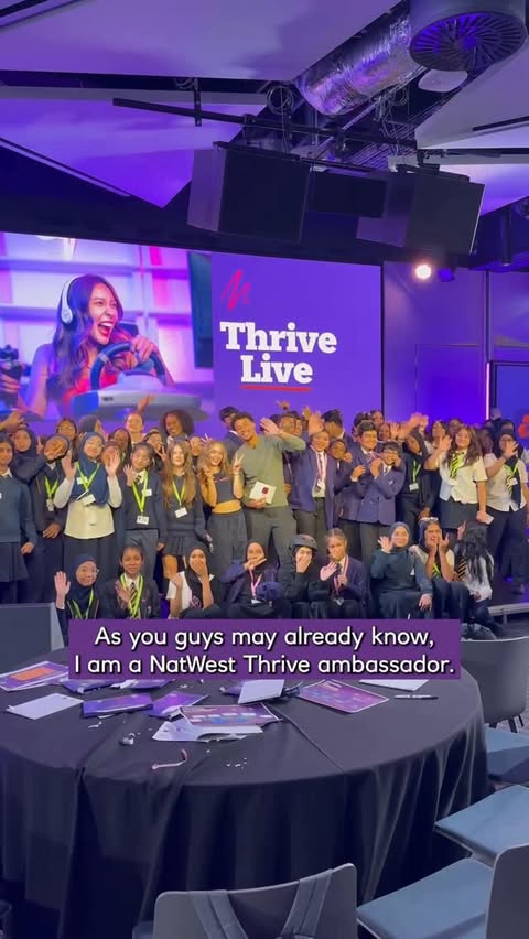 Instagram post by @kitbrownnn for NatWest. Caption reads: [...] with @dev @lindseyjrussell and @natwest - be....