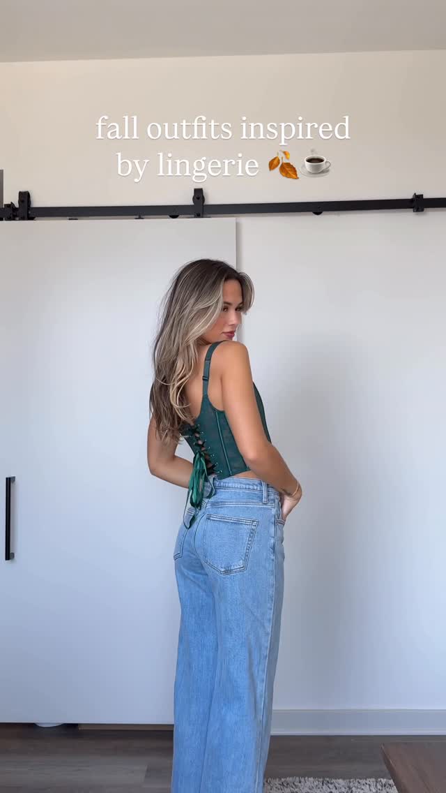 Instagram post by @rylieemalatakk for Adore Me. Caption reads: The October Showroom fueling outfits all season....