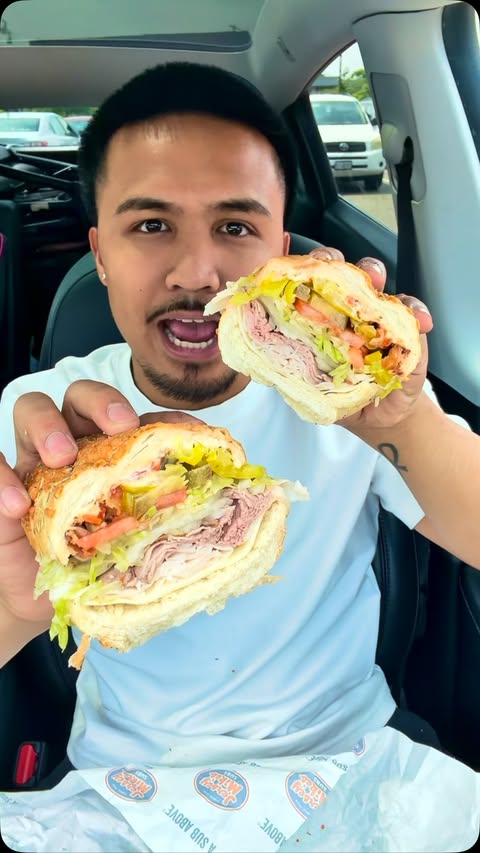 Instagram post by @lifeofcian_ for Jersey Mike's Subs. Caption reads: More really is more at @jerseymikes 🥪.