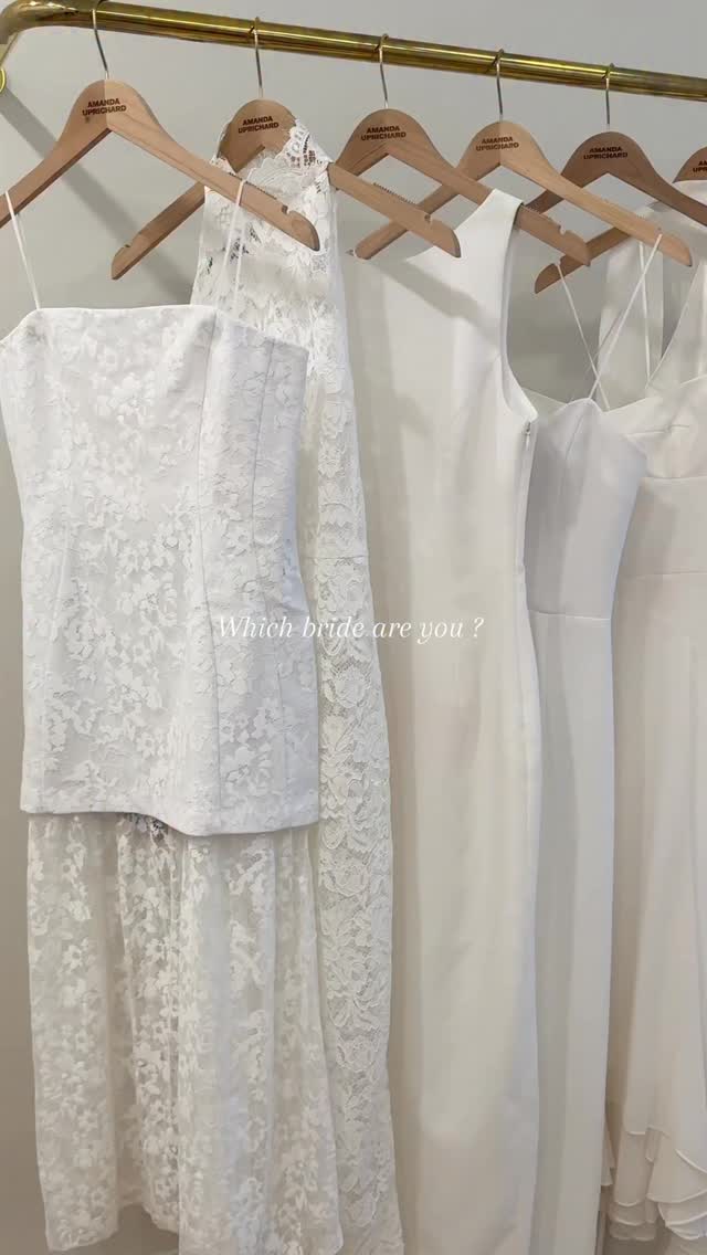 Instagram post by @hopelavine for AMANDA UPRICHARD. Caption reads: obsessed with all these @amandauprichard bridal....