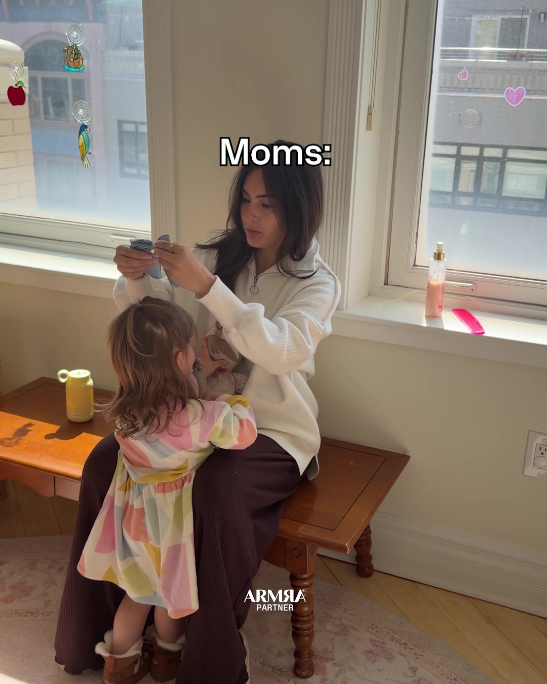 TikTok post by @kim.monzi for ARMRA. Caption reads: [...] I feel more supported doing it all 🤍✨....