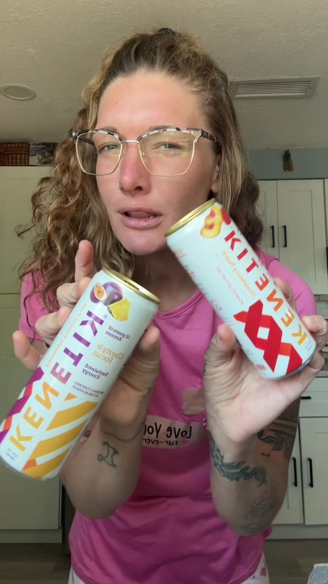 TikTok post by @musclemaddie2.0 for Kenetik. Caption reads: [...] Snell if you havnt tried these new @Kenetik....