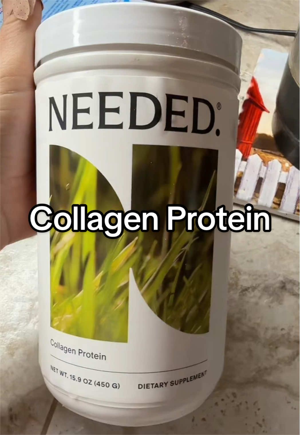 TikTok post by @rnmrqz4 for Needed. Caption reads: @Needed Nutrition with all the benefits in one!....