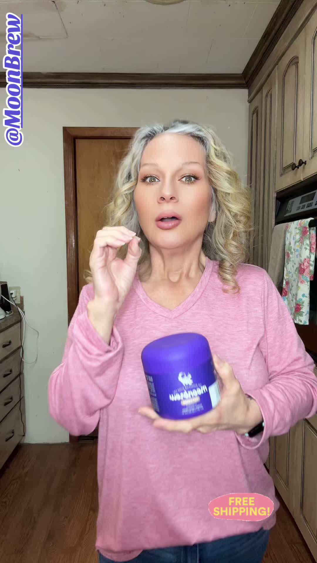 TikTok post by @deannagarcia28 for MoonBrew. Caption reads: @MoonBrew has completely changed our nightly [...].