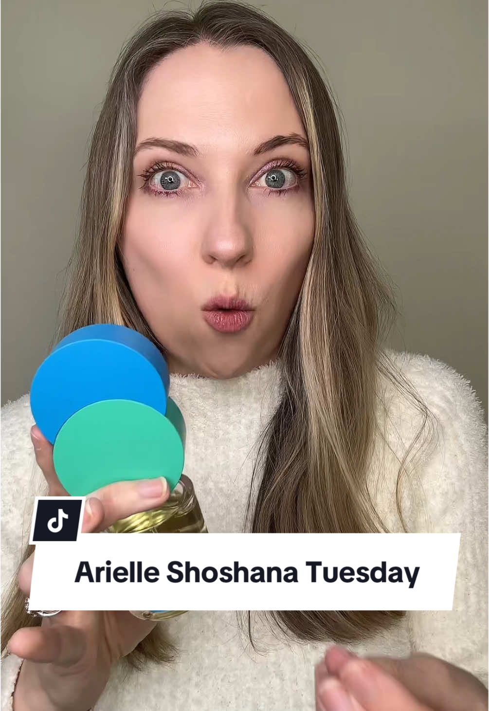 TikTok post by @tiffanytalksbeauty for Arielle Shoshana. Caption reads: Happy Arielle Shoshana Tuesday to you ☺️ This mint....