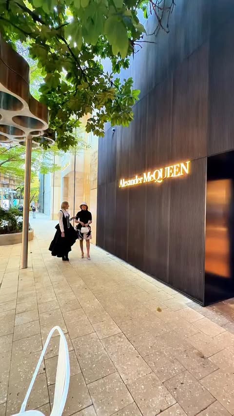 Instagram post by @lissete_hermida for Alexander McQueen. Caption reads: #kickoff #artbasel #fashion #art #philanthropy....