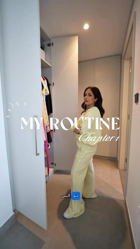 Instagram post by @rula.hk for Glowmode. Caption reads: ملابسي الرياضية المفضلة لكل ايام السنة من....