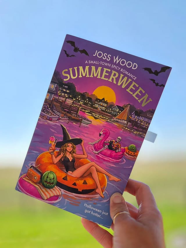 Instagram post by @book.ishjulie for NetGalley. Caption reads: Book one of Halloween Town by Joss Wood:....