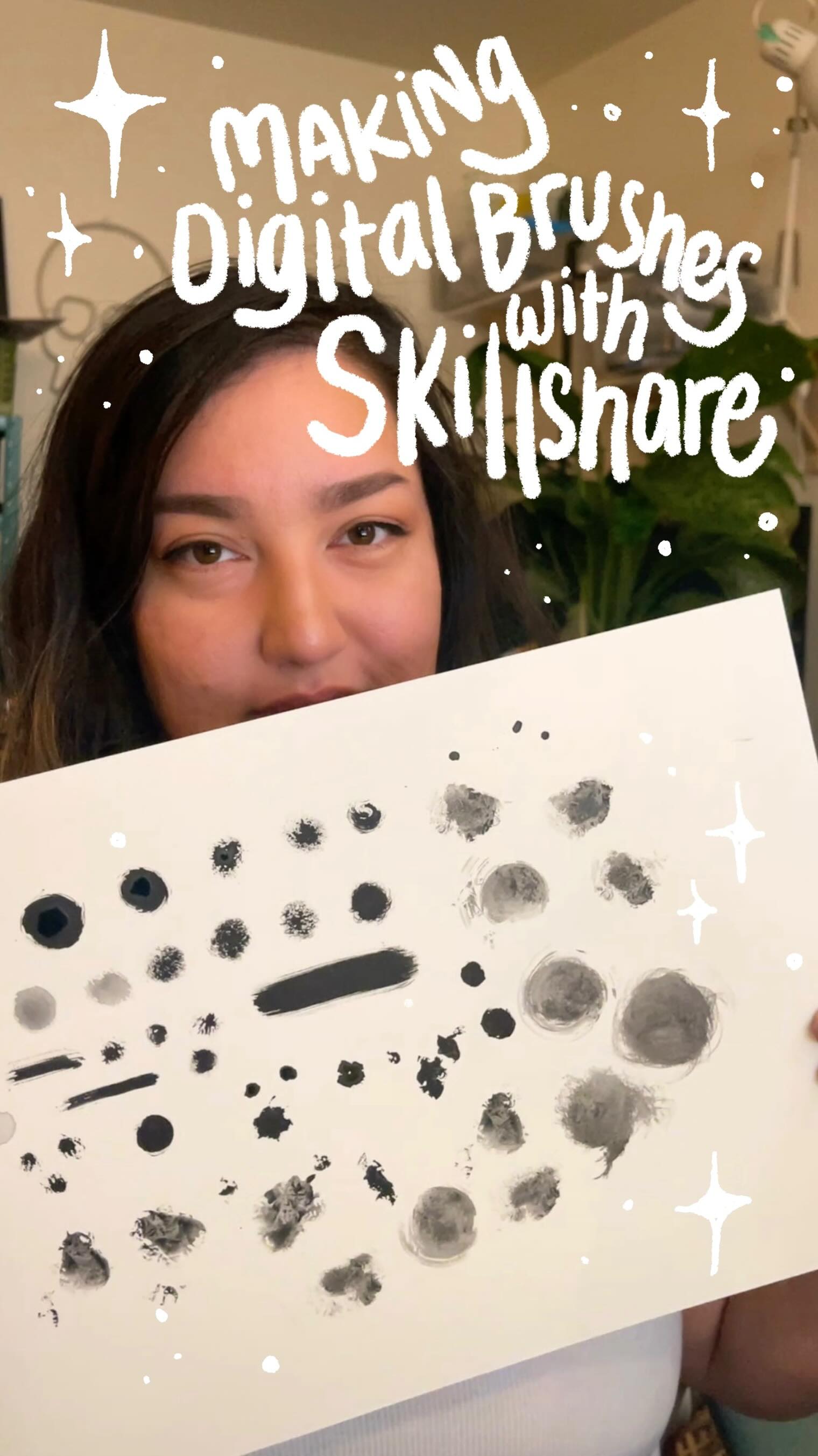 Instagram post by @jacquelindeleon for Skillshare. Caption reads: I had so much fun playing and learning with....