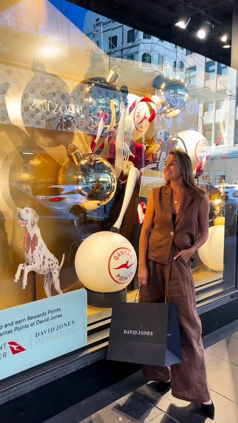 Instagram post by @marcialeone_ for David Jones. Caption reads: [...] Thursday + Friday (11–12 Dec), David Jones....