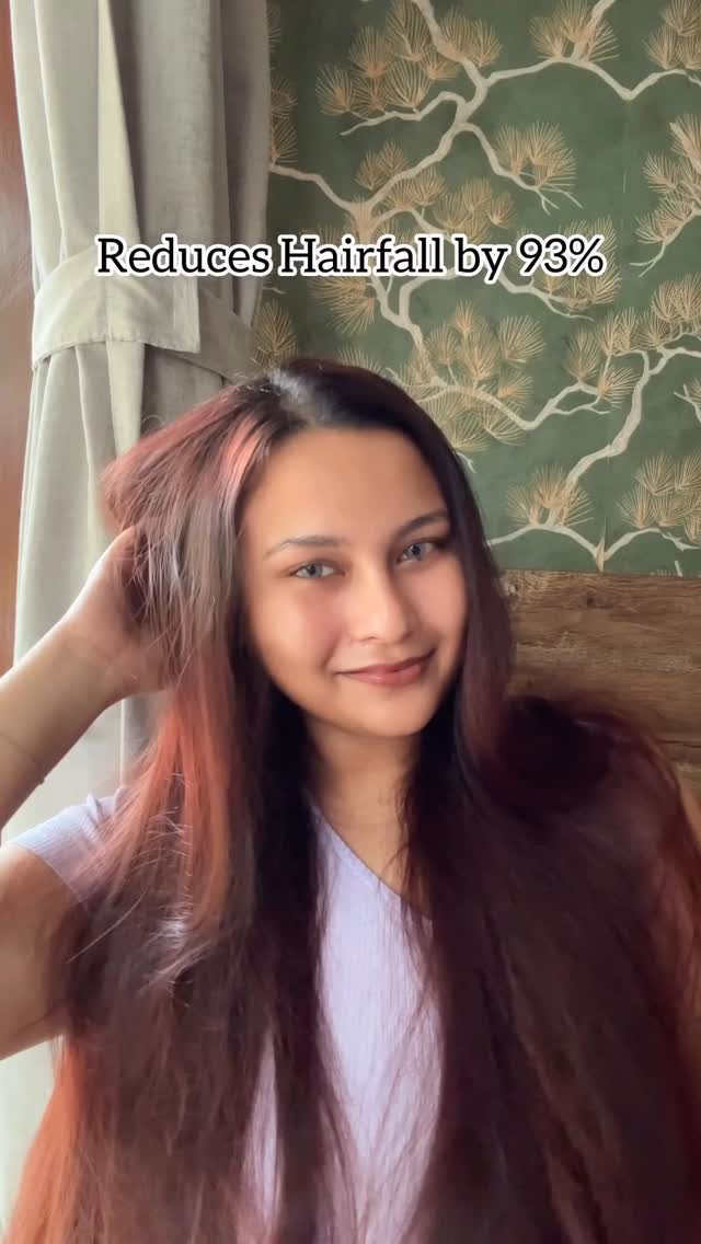 Instagram post by @anwihihihihi for Mamaearth. Caption reads: Are you struggling with hair fall and searching....