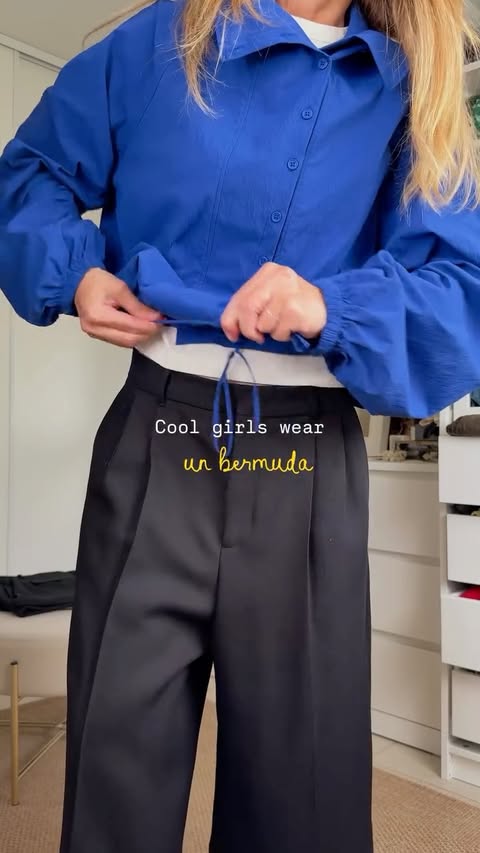 Instagram post by @alexlovelies for Sandro Paris. Caption reads: Cool girl outfit with sneakers ep.2💜 #grwmreel....