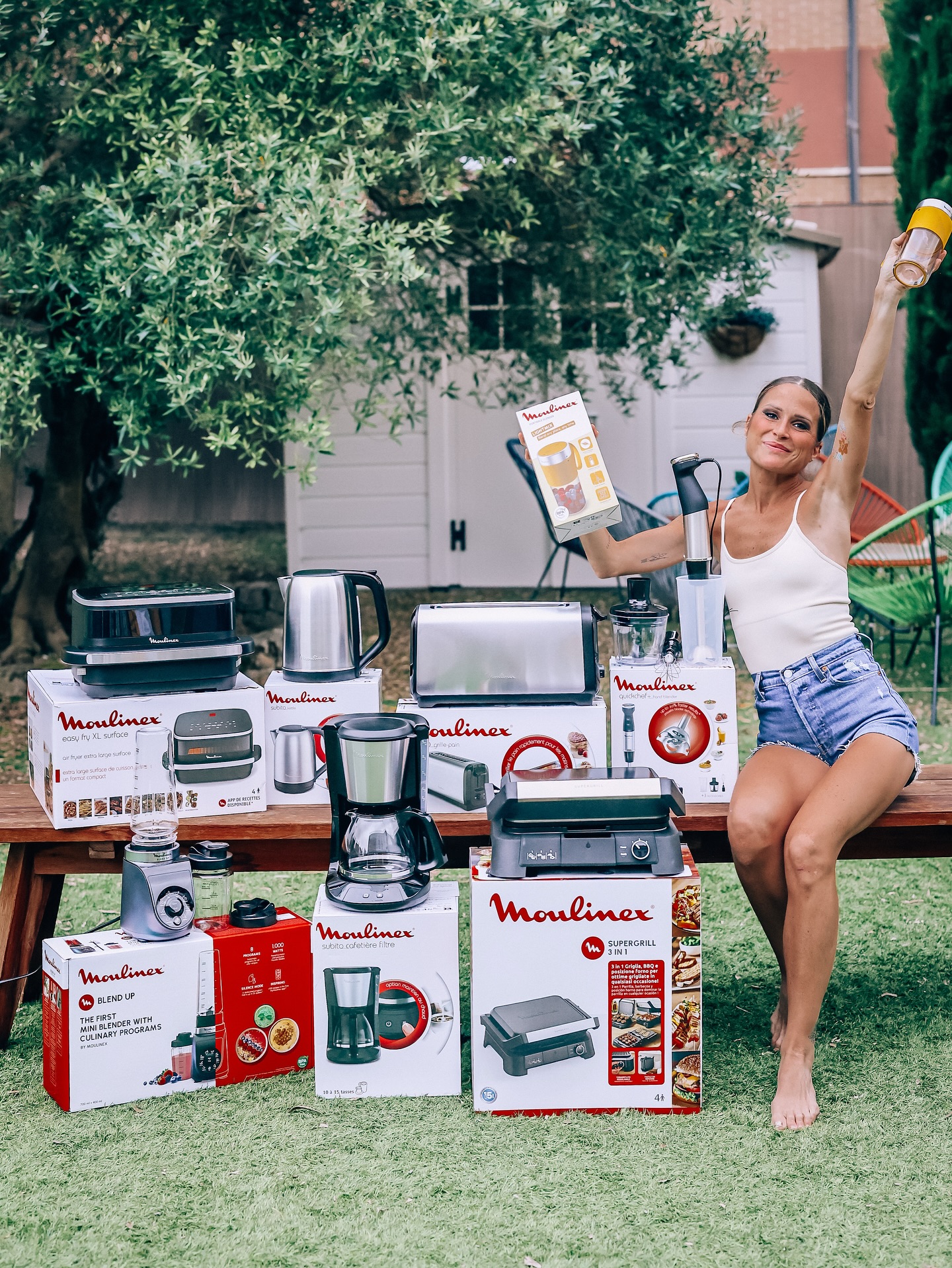 Instagram post by @verdeliss for Moulinex. Caption reads: S0RTE0 CERRADO 🔒 Ganador (Suplente, al no cumplir....