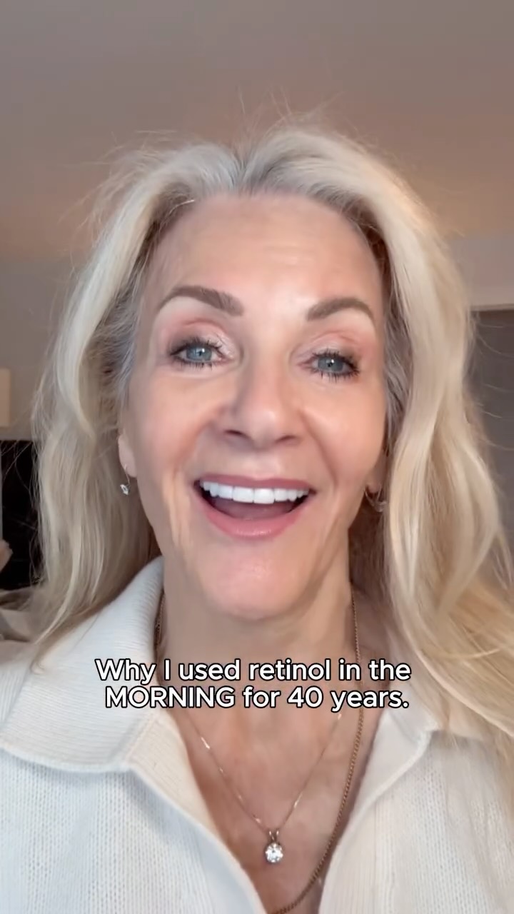 Instagram post by @seventy_waves for RoC Skincare. Caption reads: Proof retinol can work in the morning too! 

Aunt....