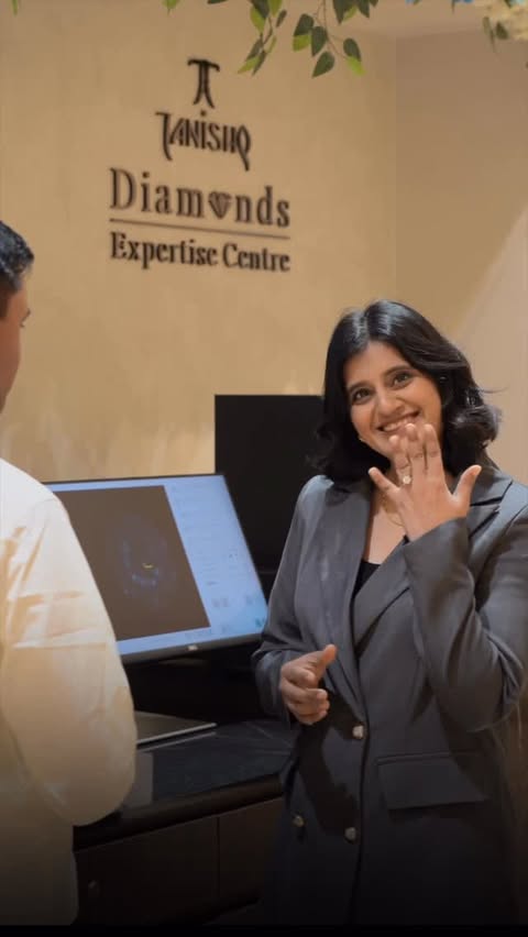 Instagram post by @iamnehanagar for Tanishq. Caption reads: [...] To understand how that works, I visited....