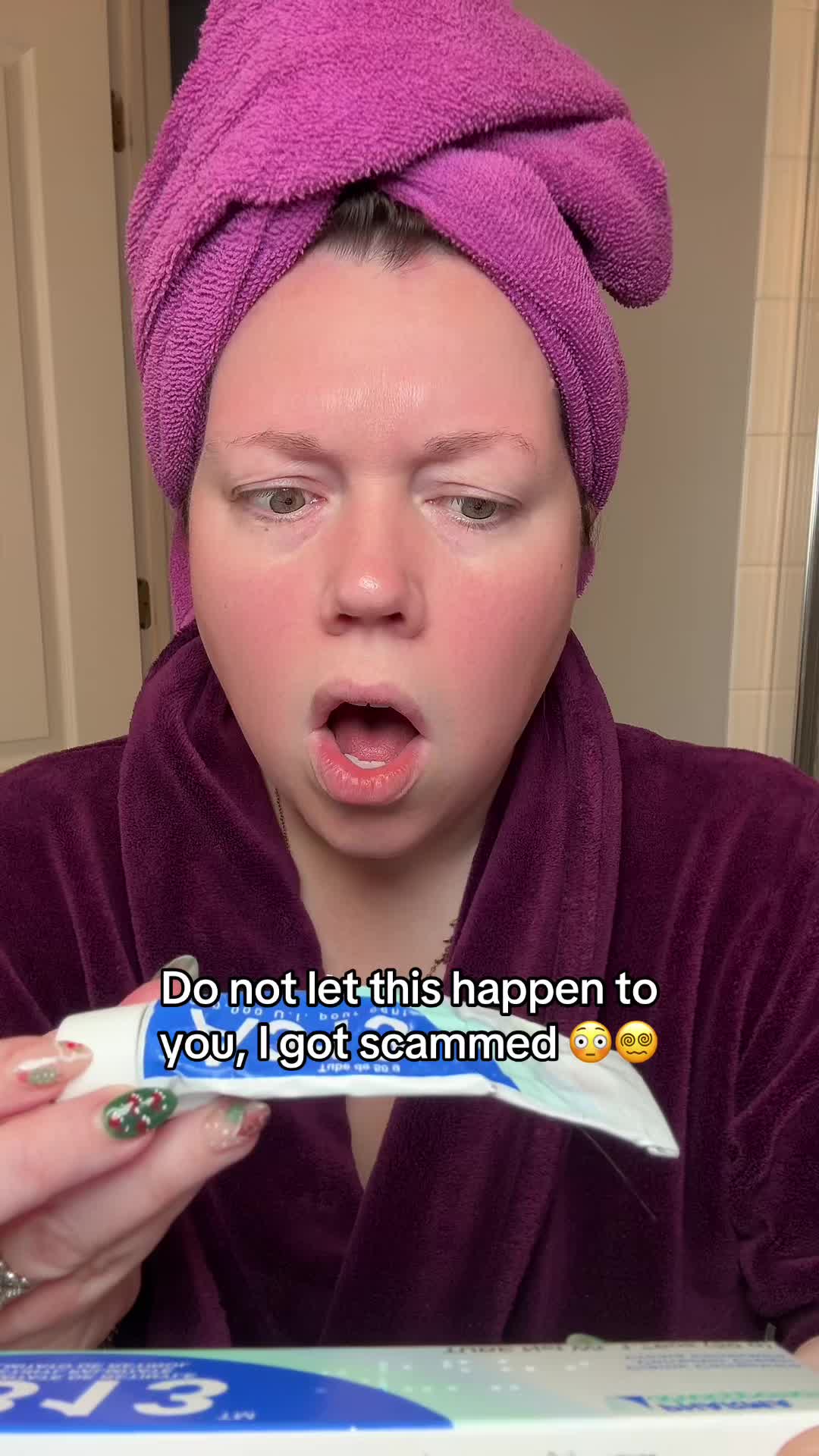 TikTok post by @gardenofarden for FrenchPharmacy. Caption reads: [...] but do not get scammed like....