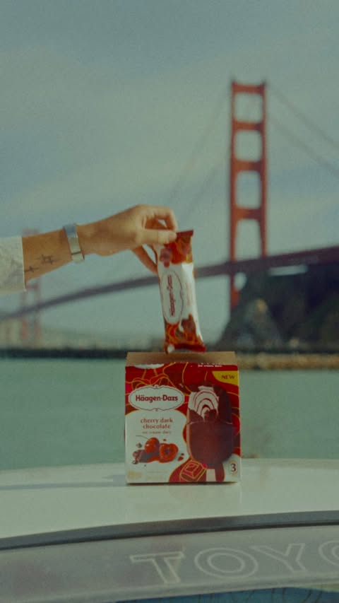 Instagram post by @aawoza for Häagen-Dazs Ice Cream. Caption reads: The perfect companion for moments worth savoring.....