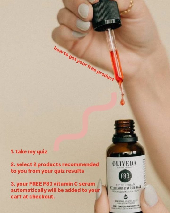 Instagram post by @freyja_integrative_aesthetics_ for OLIVEDA - Olive Tree Pharmacy. Caption reads: I’m super pumped to be working with....