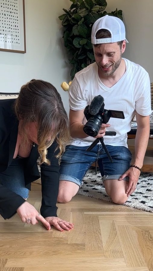 Instagram post by @iamcashjordan for Douglas Elliman. Caption reads: Jessica recently teamed up with Real Estate Agent....