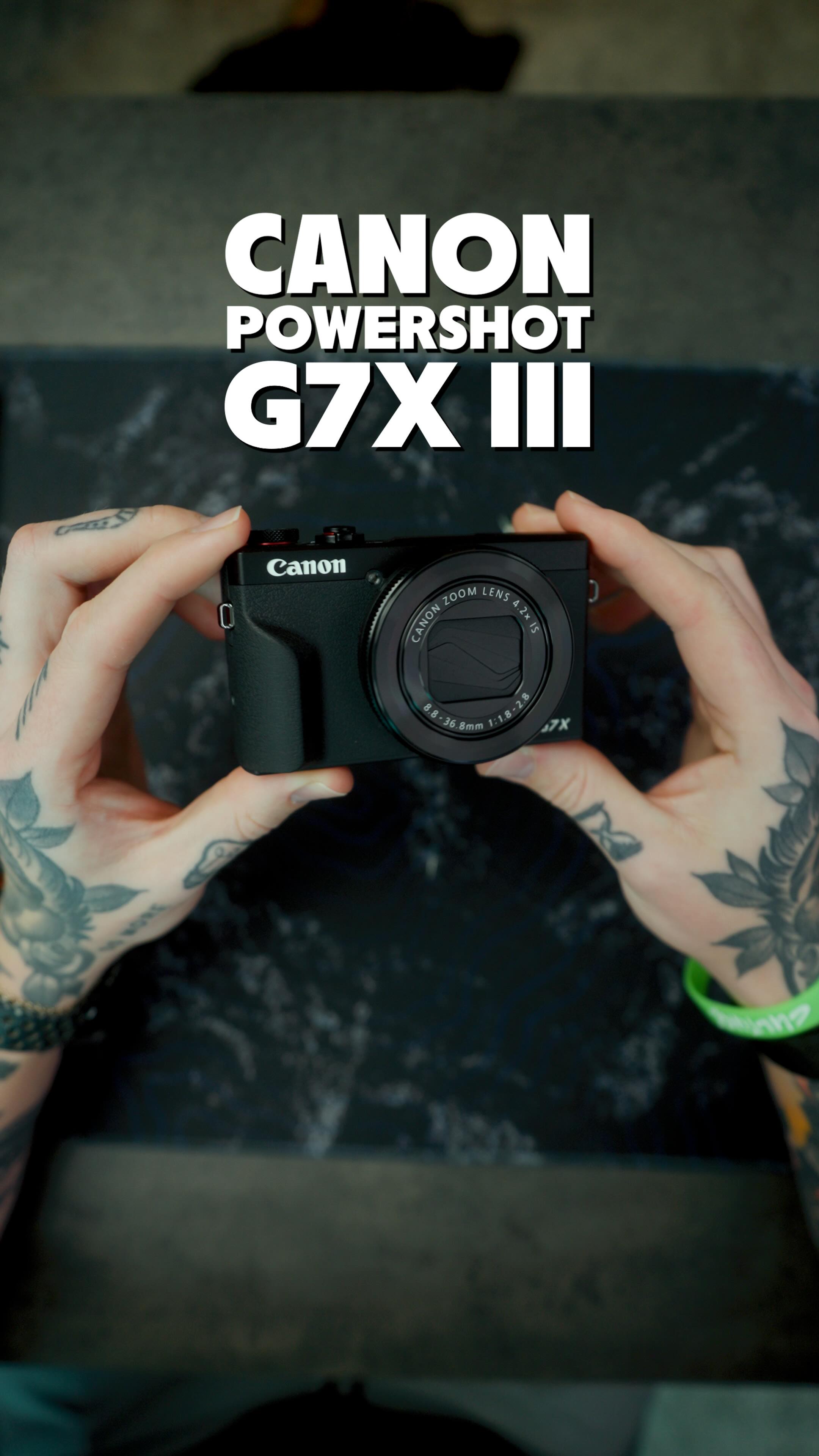 Instagram post by @johnnyhochstetler for StockX. Caption reads: The Canon G7X Mark III 📸🔥

One of the most....