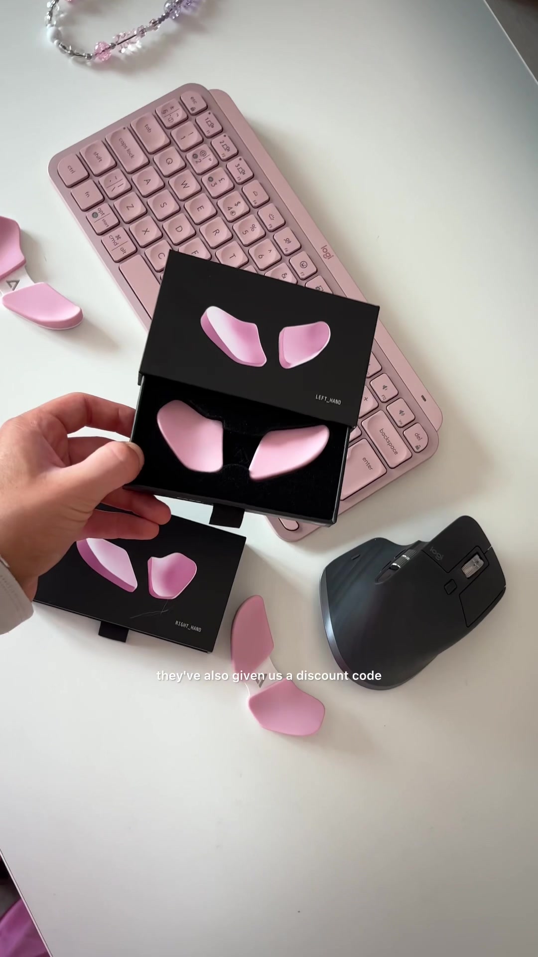 TikTok post by @agenomicsphd for DeltaHub. Caption reads: [...] top of the sale! Added link to bio :)....