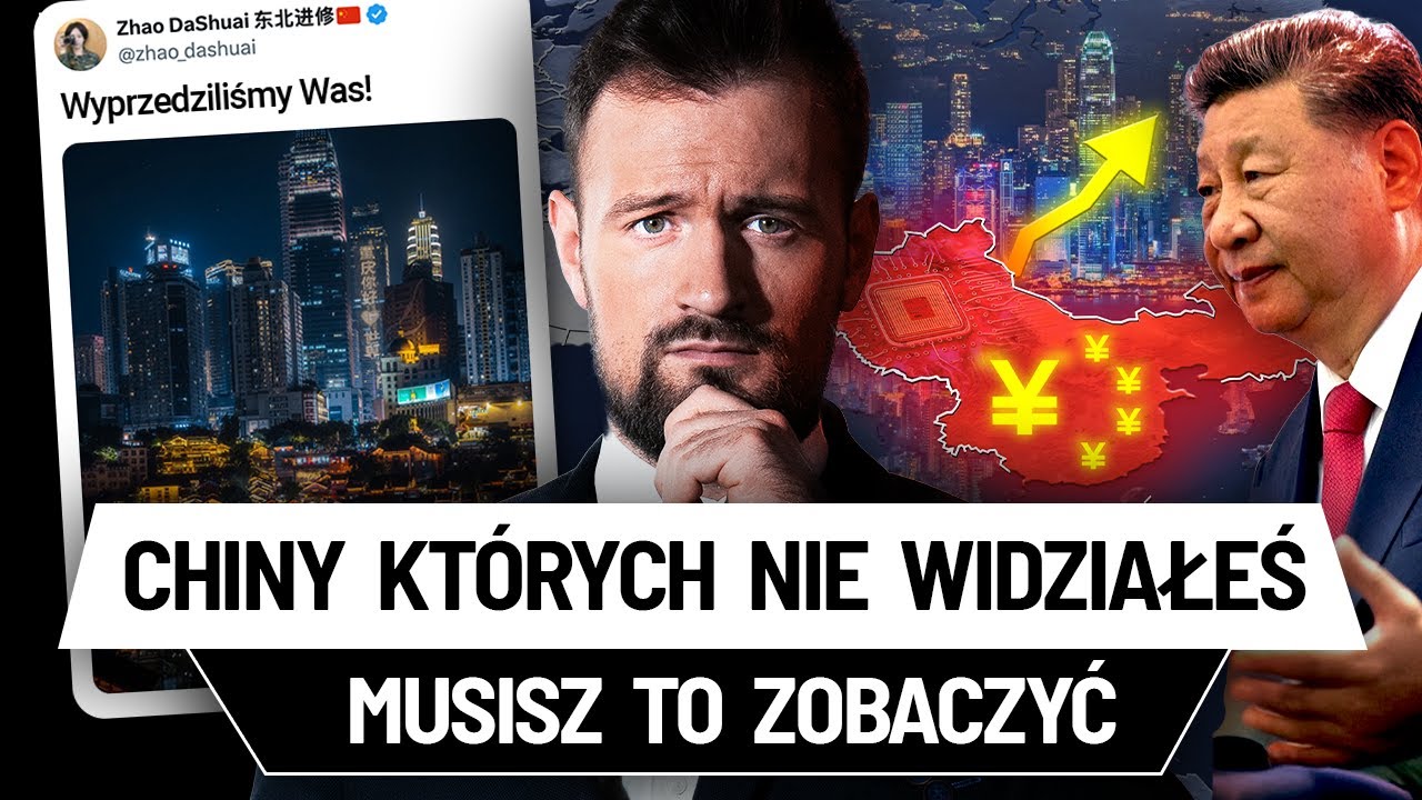 YouTube post by @GlobalistaTV for Goldsaver. Caption reads: The power of CHINA, this is what THEIR CITIES LOOK....