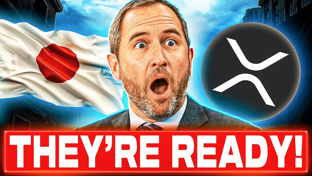 YouTube post by @NCash for Coinbase. Caption reads: XRP HOLDERS JAPAN IS OFFICIALLY READY | HUGE....