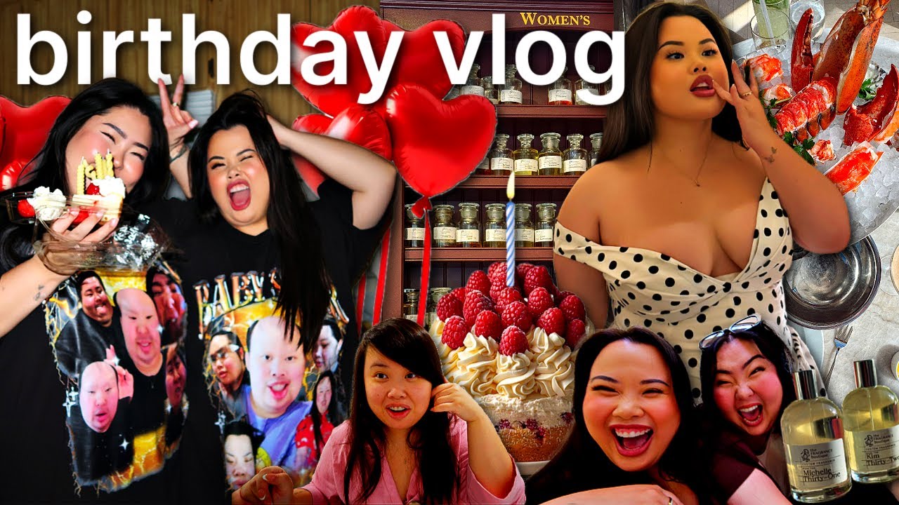 YouTube post by @KimThai for Yelp. Caption reads: VLOG: Michelle's Birthday SURPRISE! + Making A....