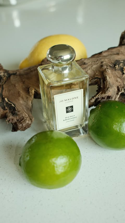 Instagram post by @shaielexis for Jo Malone London. Caption reads: [...] Sea Salt & Bergamot Cologne by....