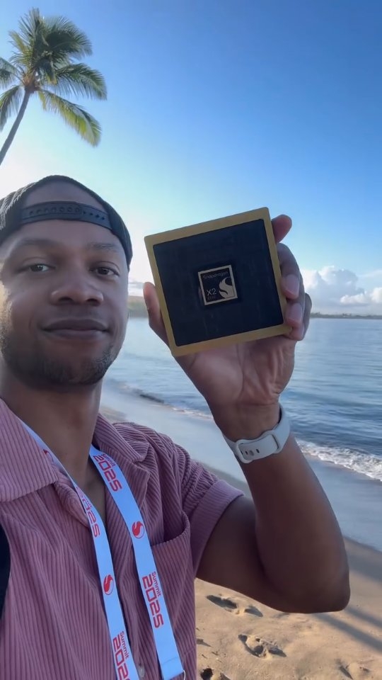 Instagram post by @peacockinsidetech for Qualcomm. Caption reads: #gifted_by_snapdragon this is the brand new....