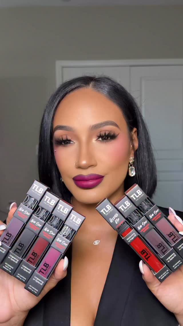 Instagram post by @malessanicoleee for The Lip Bar. Caption reads: Vampy lips are officially in season 💋 @thelipbar....