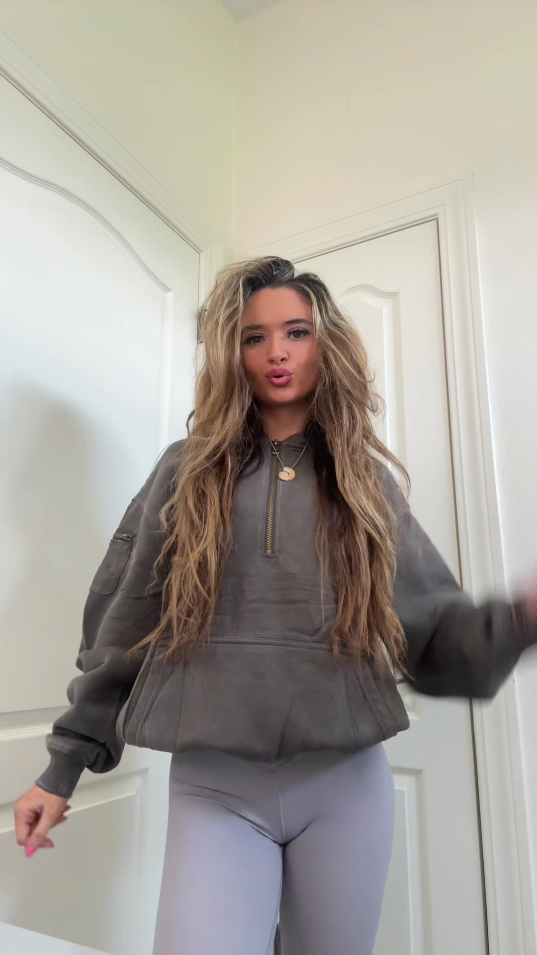 TikTok post by @fitness_freak12 for Faiable Fashion. Caption reads: Thank you @Faiable Fashion I need this hoodie in....