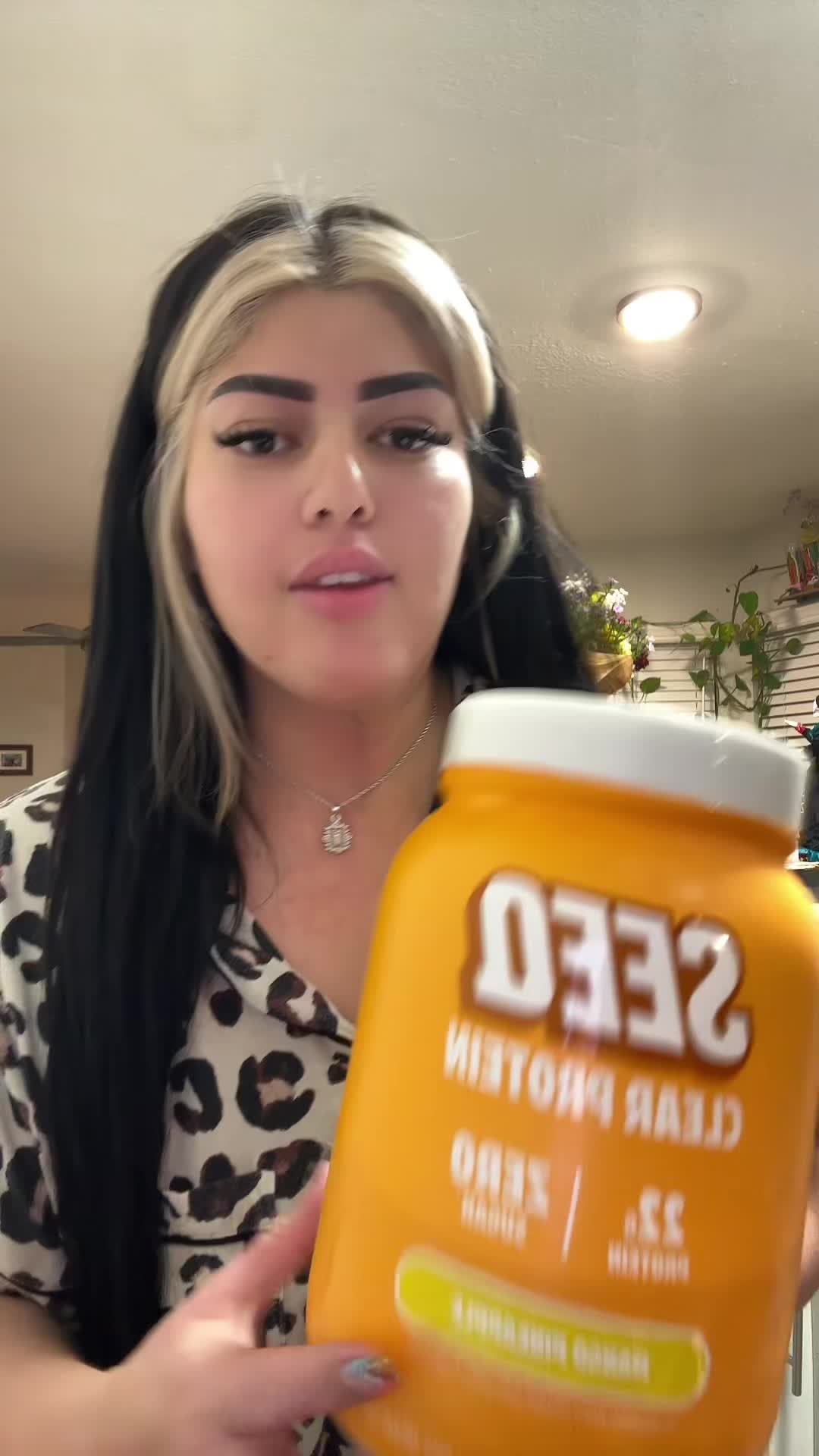 TikTok post by @kay_ru_n for SEEQ SUPPLY. Caption reads: My new favorite way to get protein help me pick my....