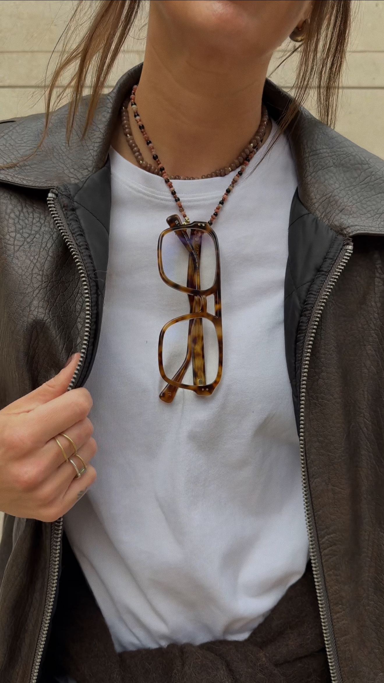 Instagram post by @keely_busby for Jimmy Fairly. Caption reads: She wears glasses now! @jimmyfairly 🤎

*gifted.