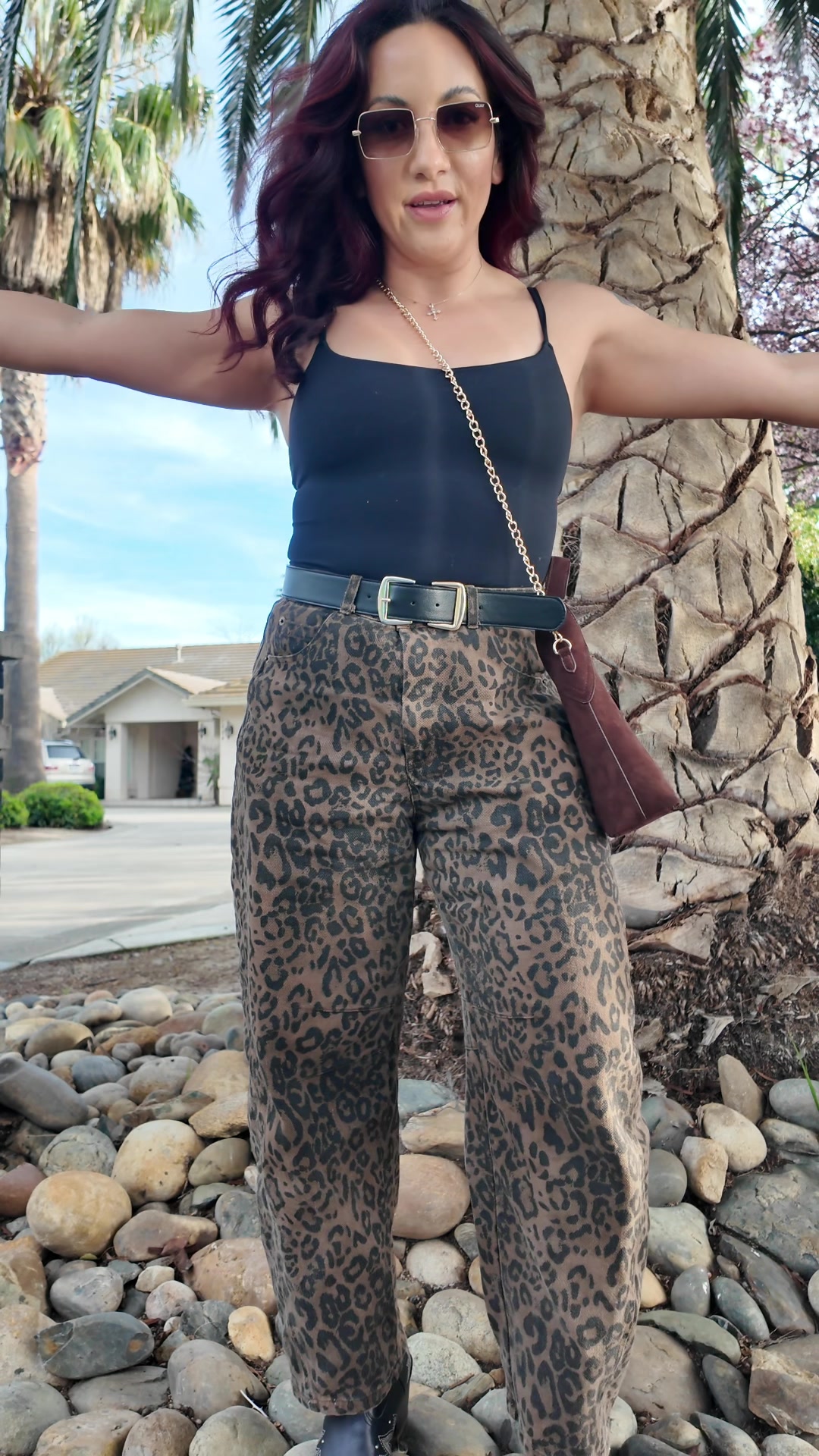 TikTok post by @movingwithvero for DEZI. Caption reads: & @DEZI EYEWEAR on the face & they are [...].