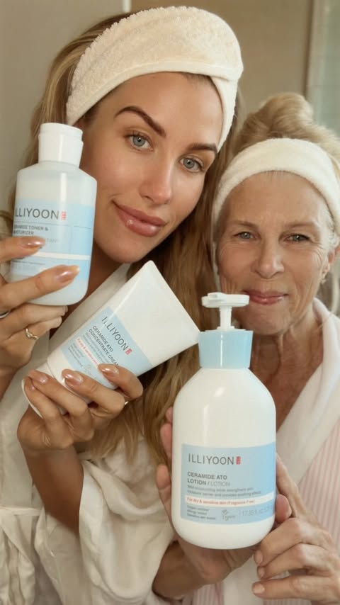 Instagram post by @ashley.paiige for Illiyoon. Caption reads: putting my mom on to @illiyoon_official skincare....