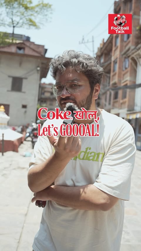 Instagram post by @bt.kancha for Coca-Cola GB & Ireland. Caption reads: Episode 04 of Football Talks presented by Coca....