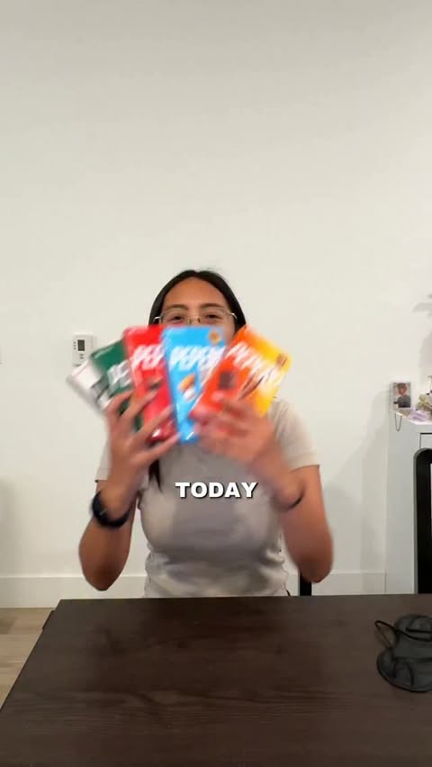 Instagram post by @krystienne1 for Lotte Wellfood. Caption reads: [...] #koreansnacks #snacktok #tastetest....