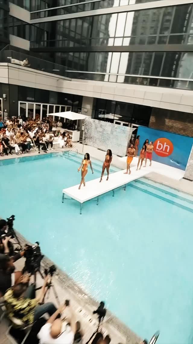 Instagram post by @evitascoccia for smartwater. Caption reads: New York Swim Week 2025 - Innerbloom 🌺....