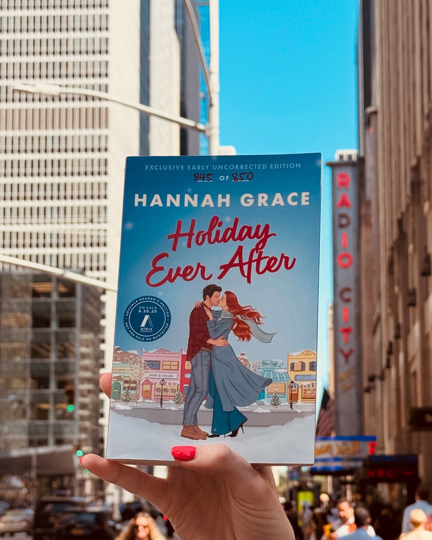 Instagram post by @hannahgraceauthor for Atria Books. Caption reads: GIVEAWAY TIME! ❄️🐕

@atriabooks is giving 10 of....