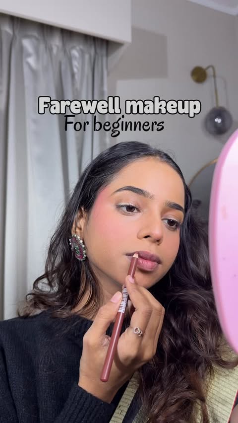 Instagram post by @aastha.spark for Blue Heaven Cosmetics. Caption reads: Teacher to nhi lg rhi 🫣🙂
Products....