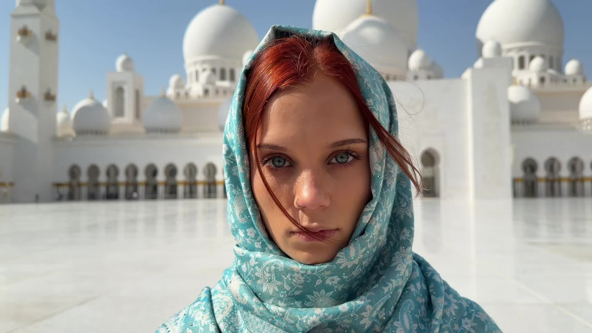 TikTok post by @rudapolka for Visit Abudhabi. Caption reads: Abu Dhabi is one of the most beautiful places I’ve....