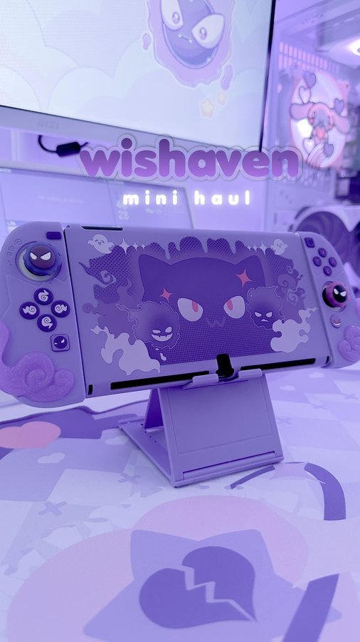 Instagram post by @mochiflurry for Wishavenshop. Caption reads: Let’s spruce up my Switch!

Thank you....