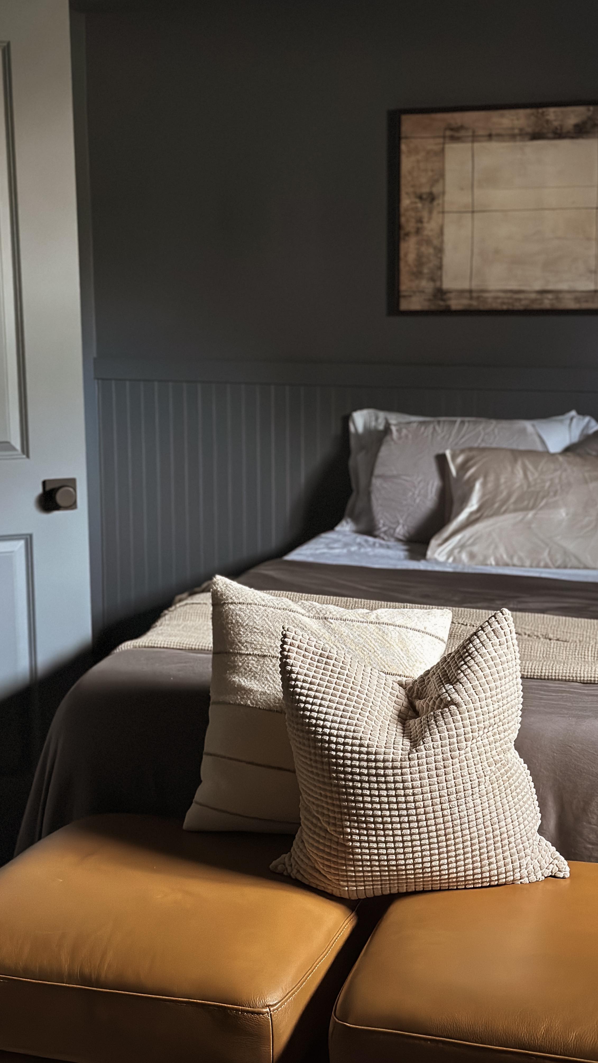 Instagram post by @oursmalltownsquad for Sherwin-Williams. Caption reads: [...] have done it without the help of....