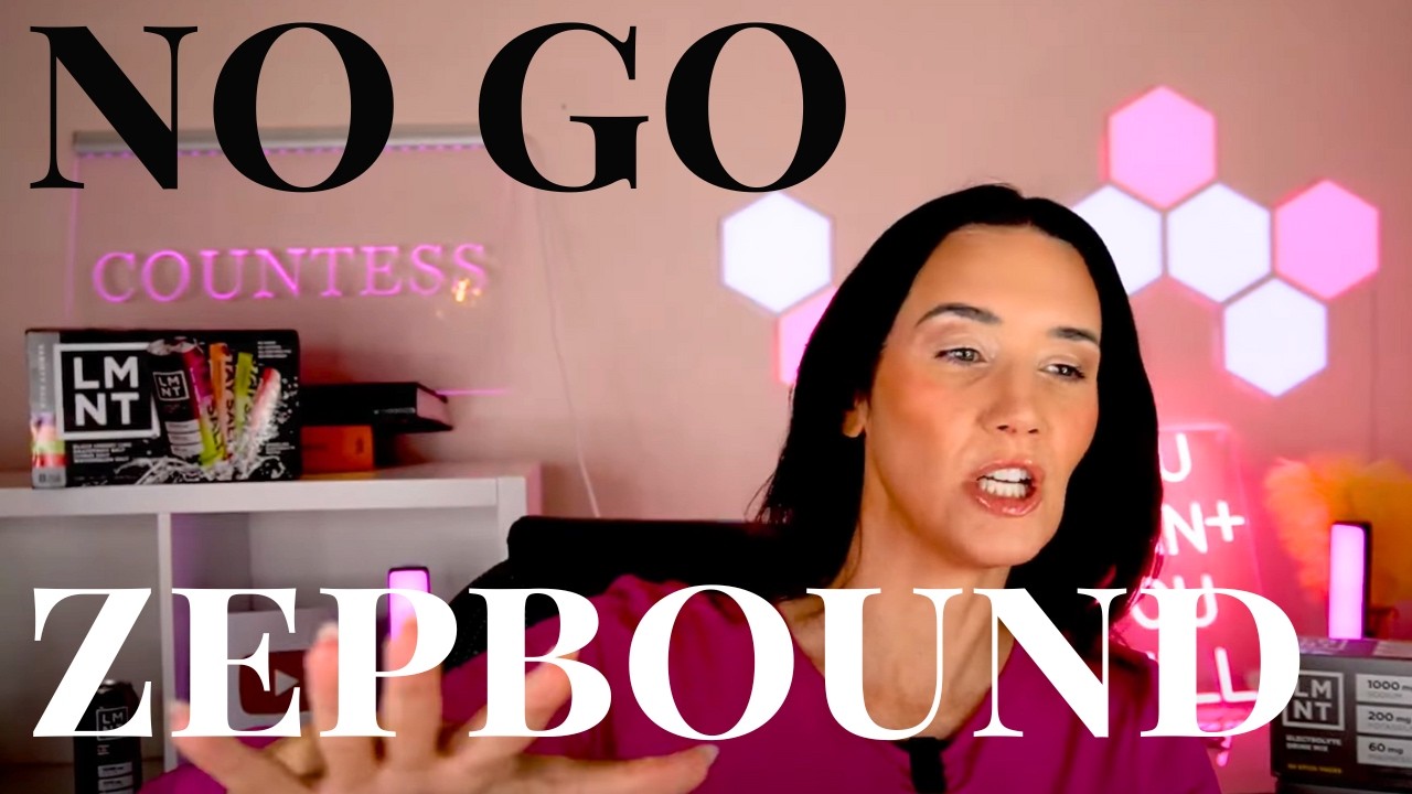 YouTube post by @CountessofShopping for BUILT Bar. Caption reads: *NO GO* ZEPBOUND FOODS To Seriously Stay Away From....